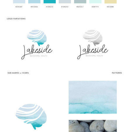 Lakeside Neuropsychology Branding Board