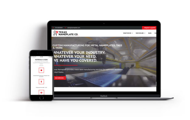 Texas Nameplate, Website Redesign, good.design