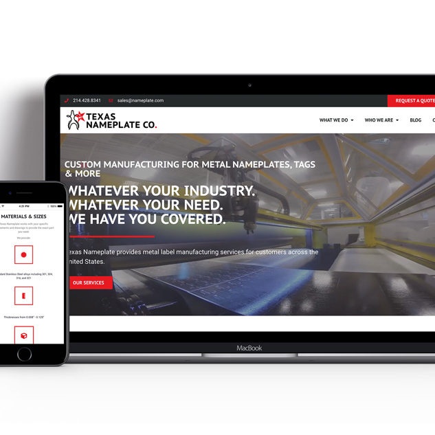 Texas Nameplate, Website Redesign, good.design